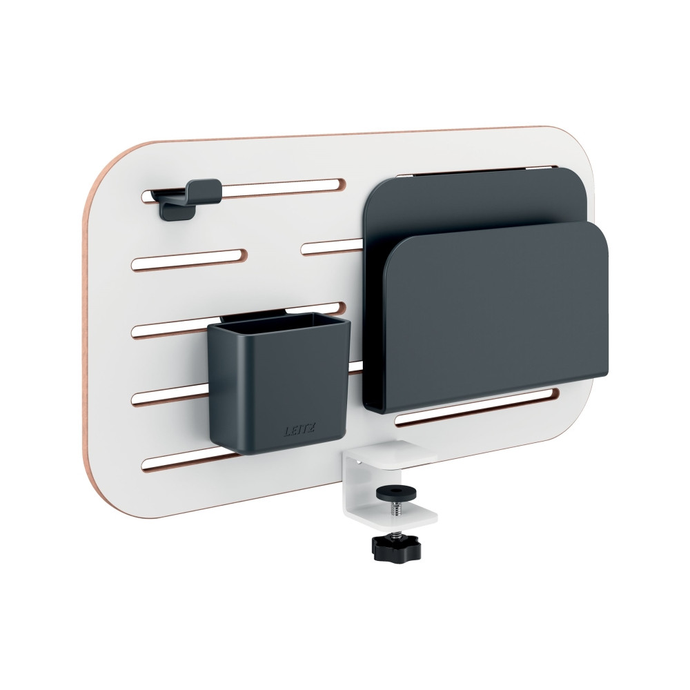 Produktbild för Leitz Ergo Small - pegboard skrivbord organiserare - vit
