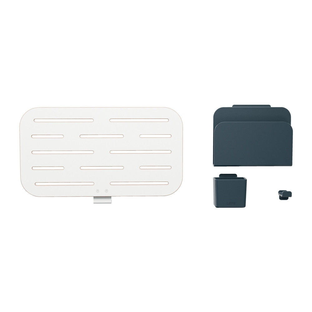 Produktbild för Leitz Ergo Small - pegboard skrivbord organiserare - vit