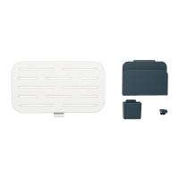 Produktbild för Leitz Ergo Small - pegboard skrivbord organiserare - vit