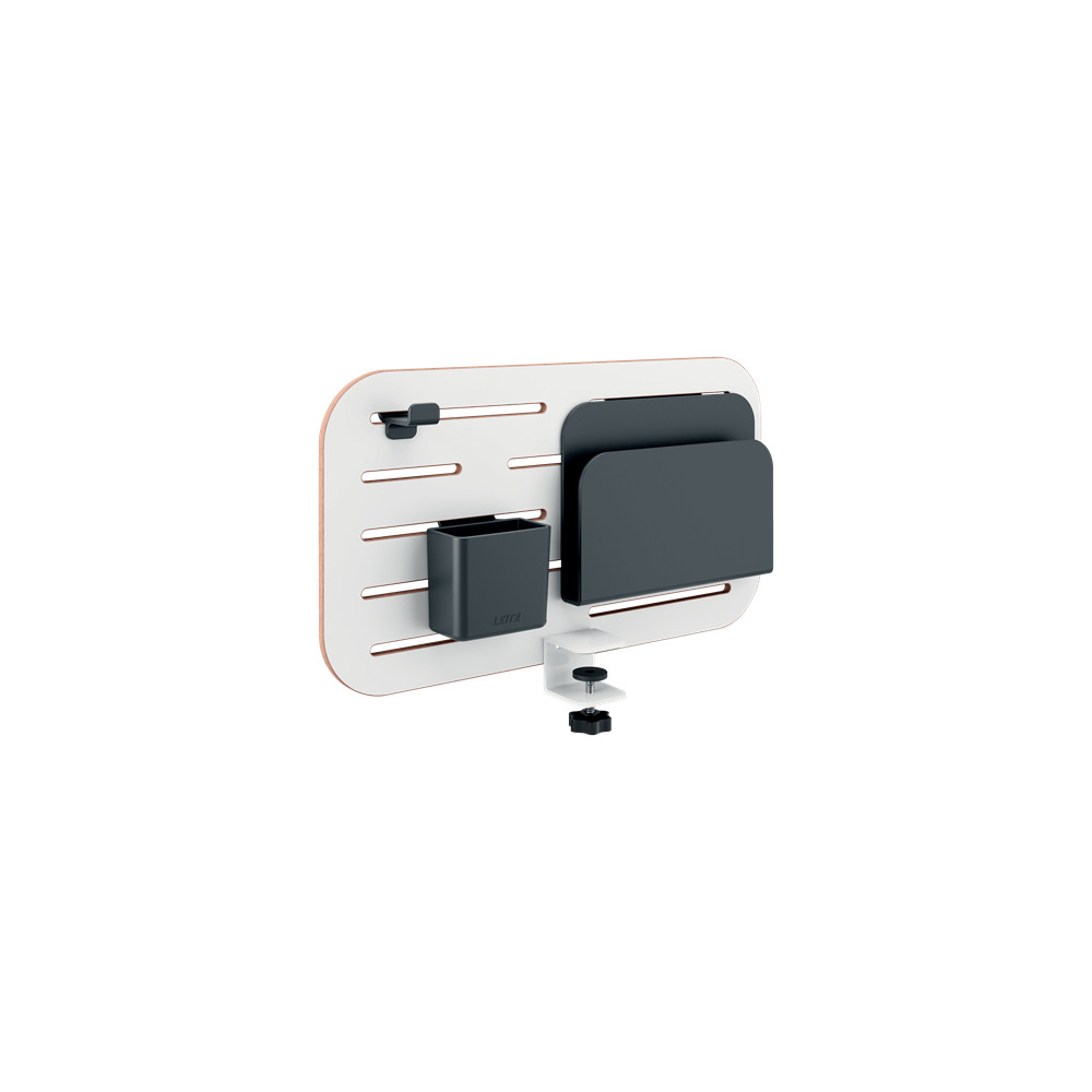 Produktbild för Leitz Ergo Small - pegboard skrivbord organiserare - vit