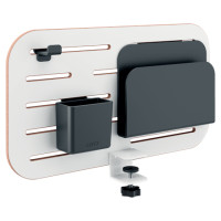 Produktbild för Leitz Ergo Small - pegboard skrivbord organiserare - vit