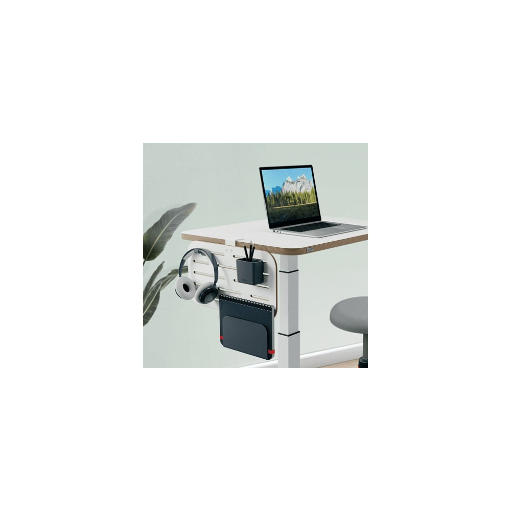 Produktbild för Leitz Ergo Small - pegboard skrivbord organiserare - vit