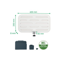 Produktbild för Leitz Ergo Small - pegboard skrivbord organiserare - vit