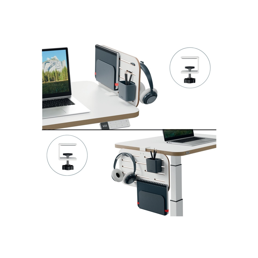 Produktbild för Leitz Ergo Small - pegboard skrivbord organiserare - vit