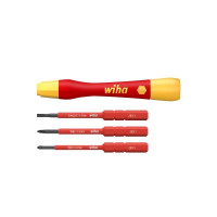 Produktbild för Wiha PicoFinish slimVario - screwdriver handle with bit set - 4 delar