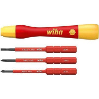 Produktbild för Wiha PicoFinish slimVario - screwdriver handle with bit set - 4 delar