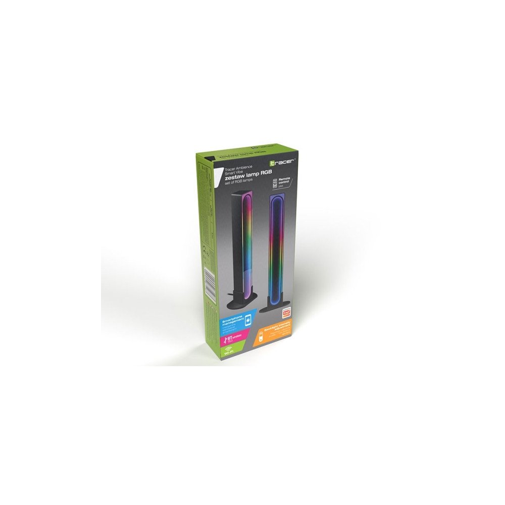Produktbild för Tracer Ambience Smart Vibe - skrivbordslampa - LED - 2.5 W - RGB-lampa (paket om 2)