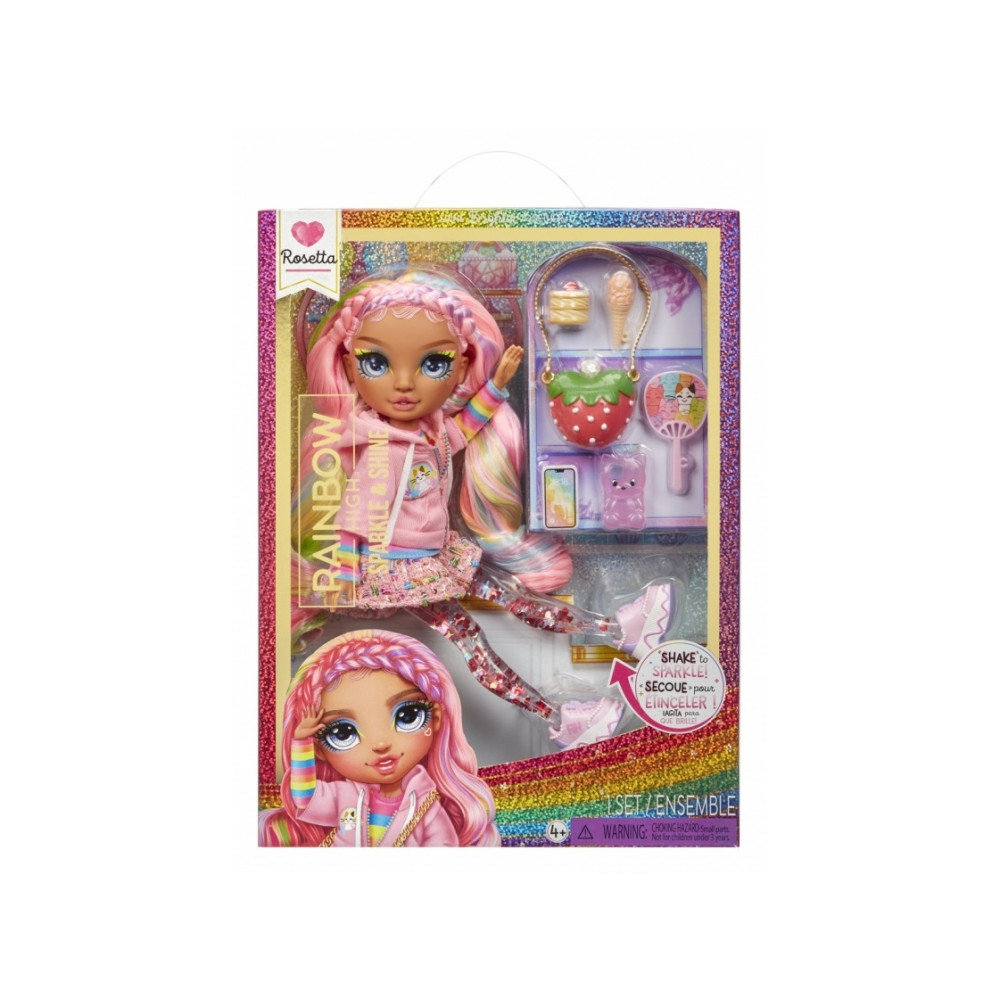 Produktbild för MGA Rainbow High Sparkle & Shine Fashion Dolls Rosetta (Pink...