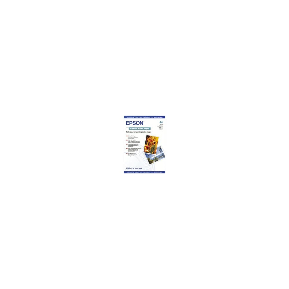 Produktbild för Epson Archival Matte Paper - papper - matt - 50 ark - A3 - 192 g/m²