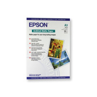 Produktbild för Epson Archival Matte Paper - papper - matt - 50 ark - A3 - 192 g/m²