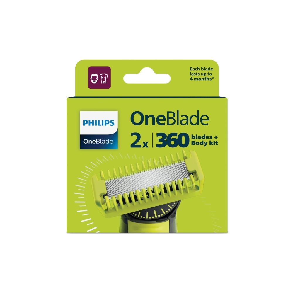 Produktbild för Philips OneBlade 360 QP624 - reservblad