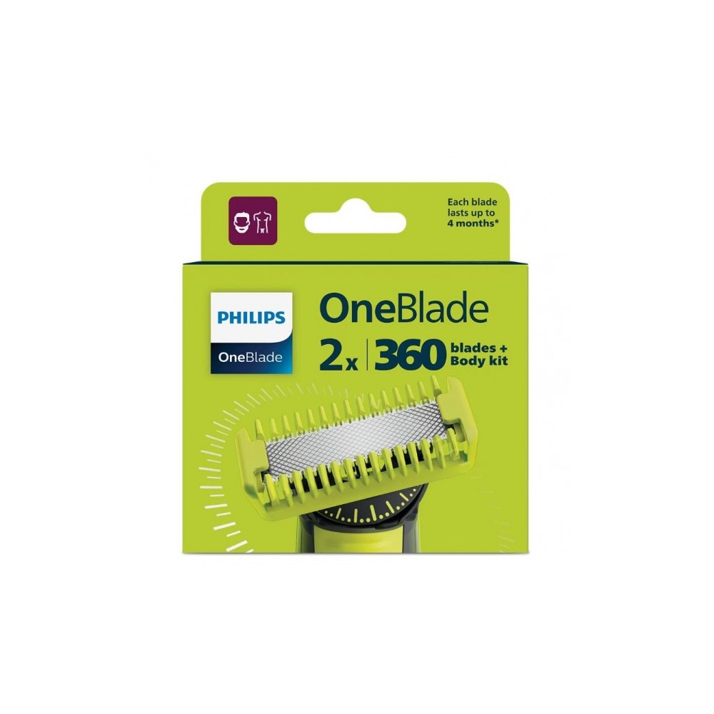 Produktbild för Philips OneBlade 360 QP624 - reservblad