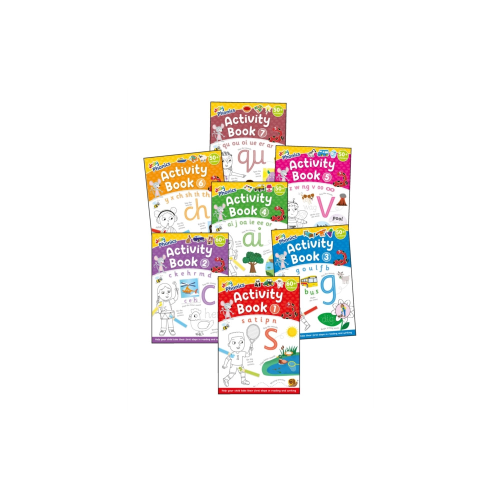 Produktbild för Jolly Phonics Activity Books 1-7 (häftad, eng)