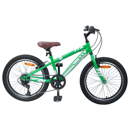 vidaXL Mountainbike 20 Tum 6-Speed för 5-8 år gammal Grön