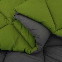 Produktbild för Sommar Duvet Grön och Antracit 240 x 200 cm Mikrofiber