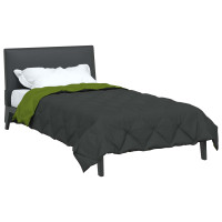 Produktbild för Sommar Duvet Grön och Antracit 220 x 135 cm Mikrofiber