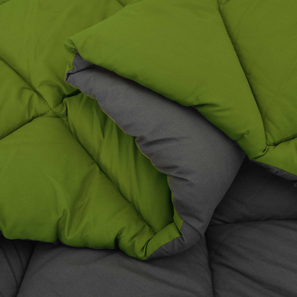 Produktbild för Sommar Duvet Grön och Antracit 220 x 135 cm Mikrofiber