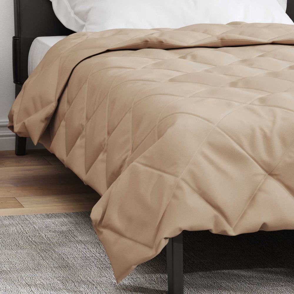 Produktbild för Sommar Duvet Taupe 220 x 135 cm Mikrofiber