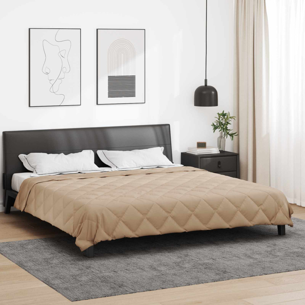Produktbild för Sommar Duvet Taupe 220 x 200 cm Mikrofiber