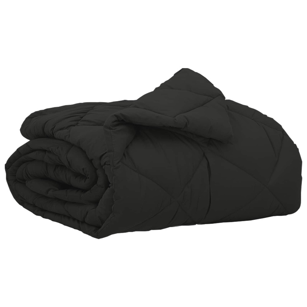 Produktbild för Sommar Duvet Svart 200 x 155 cm Mikrofiber