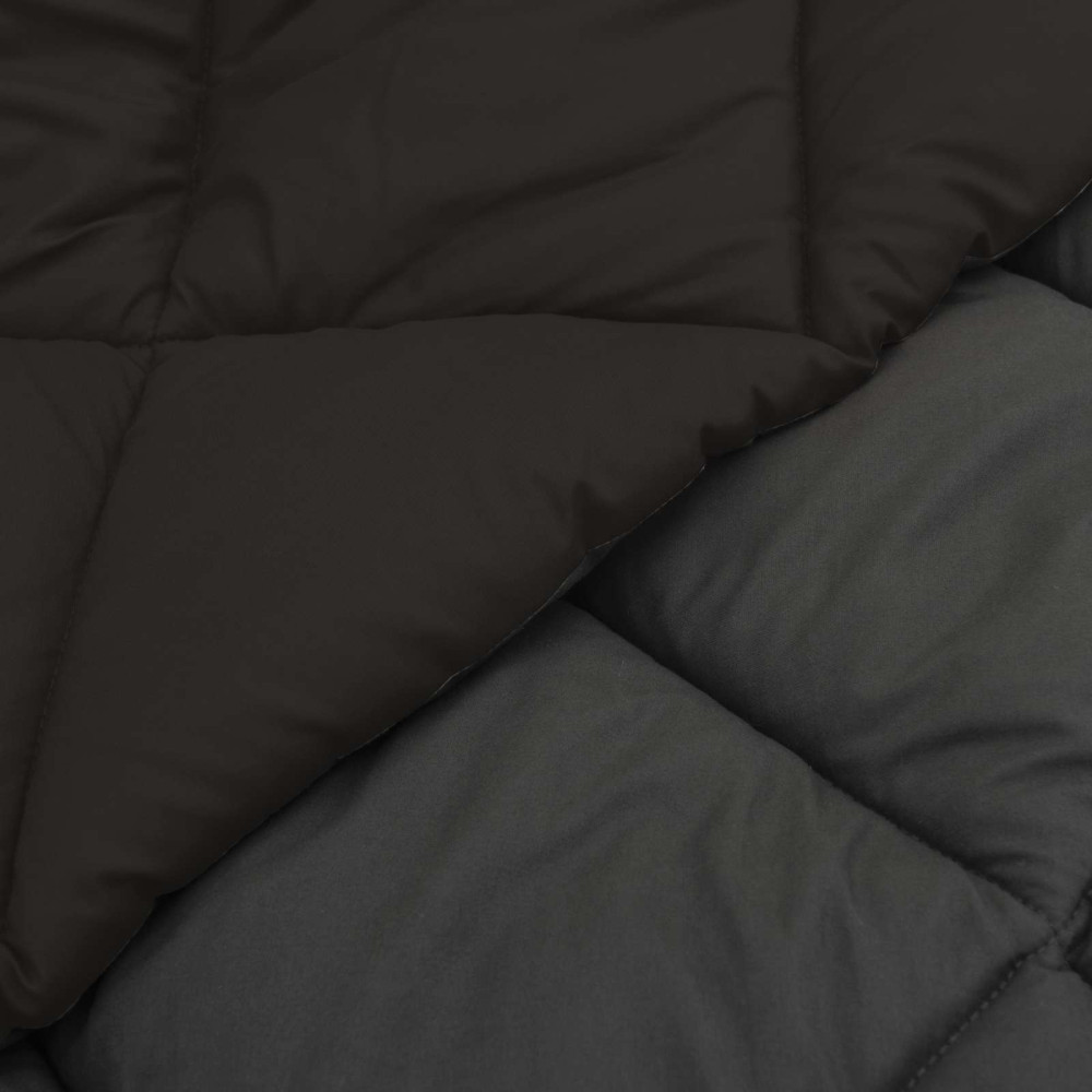 Produktbild för Sommar Duvet Svart och Anthracit 200 x 200 cm Mikrofiber