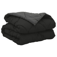 Produktbild för Sommar Duvet Svart och Anthracit 220 x 135 cm Mikrofiber