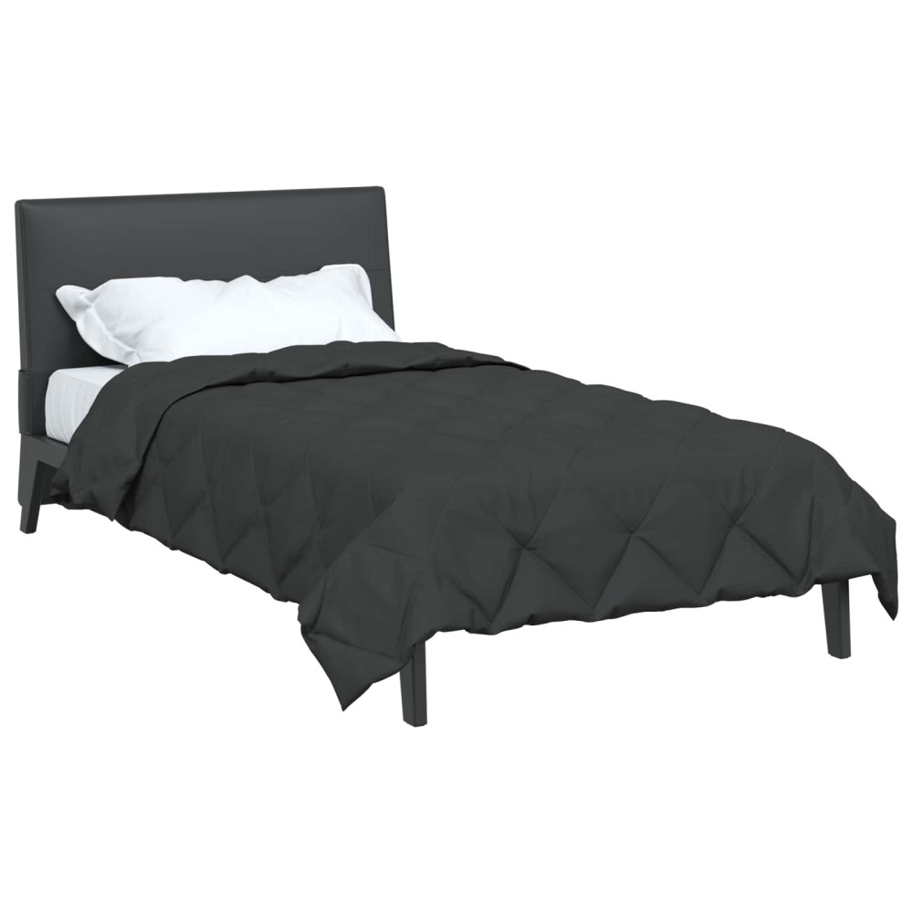 Produktbild för Full Års-Duvet Antracit 140 x 200 cm Mikrofiber