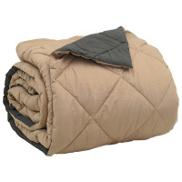 Produktbild för Full Års-Duvet Antracit och Taupe 200 x 200 cm Mikrofiber