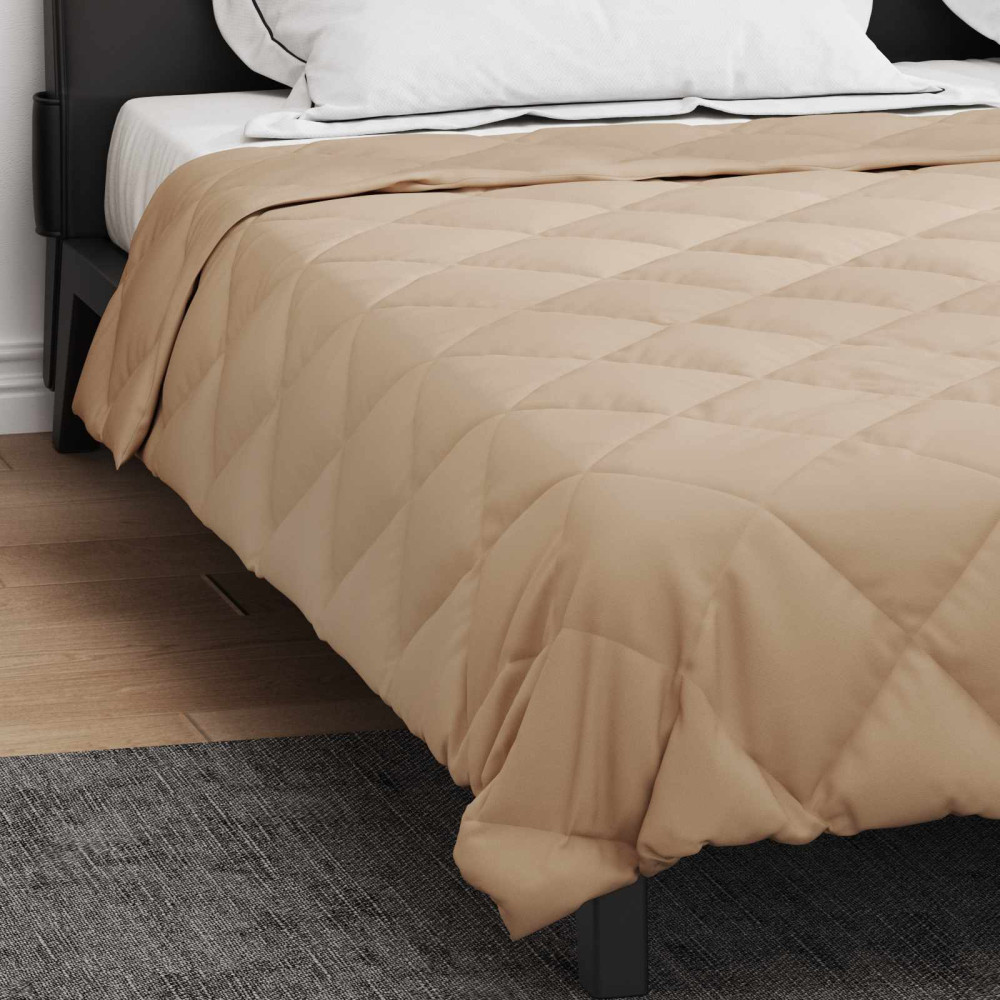 Produktbild för Full Års-Duvet Taupe 200 x 220 cm Mikrofiber