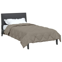 Produktbild för Full Års-Duvet Ljusgrå 140 x 200 cm Mikrofiber