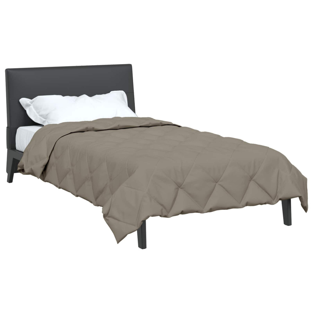 Produktbild för Full Års-Duvet Ljusgrå 155 x 220 cm Mikrofiber