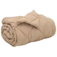 Produktbild för Vinter Täcke Taupe 155 x 220 cm Mikrofiber
