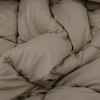 Produktbild för Vinter Täcke Ljusgrå och antracit 140 x 220 cm Mikrofiber