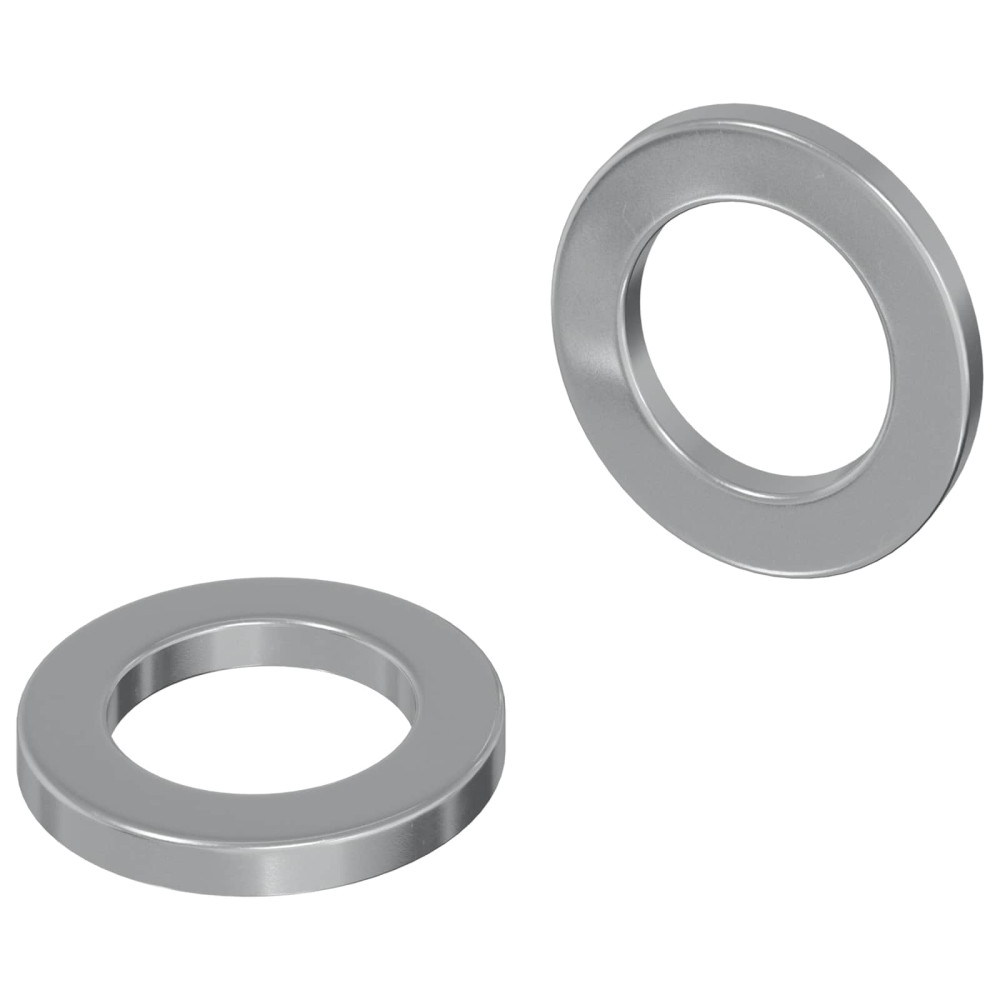 Produktbild för Skivor 2 pcs Silver 10 x 10 x 1,2 mm Stål