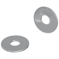 Produktbild för Skivor 2 pcs Silver 18 x 18 x 1,2 mm Järn