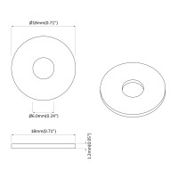 Produktbild för Skivor 9000 pcs Silver Järn