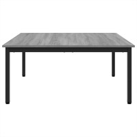 Produktbild för Kaffeebord Grå Sonoma 100 x 100 x 45 cm Konstruerat trä