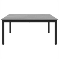 Produktbild för Kaffeebord Grå Sonoma 100 x 100 x 45 cm Konstruerat trä