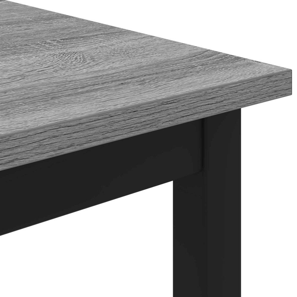Produktbild för Kaffeebord Grå Sonoma 100 x 100 x 45 cm Konstruerat trä