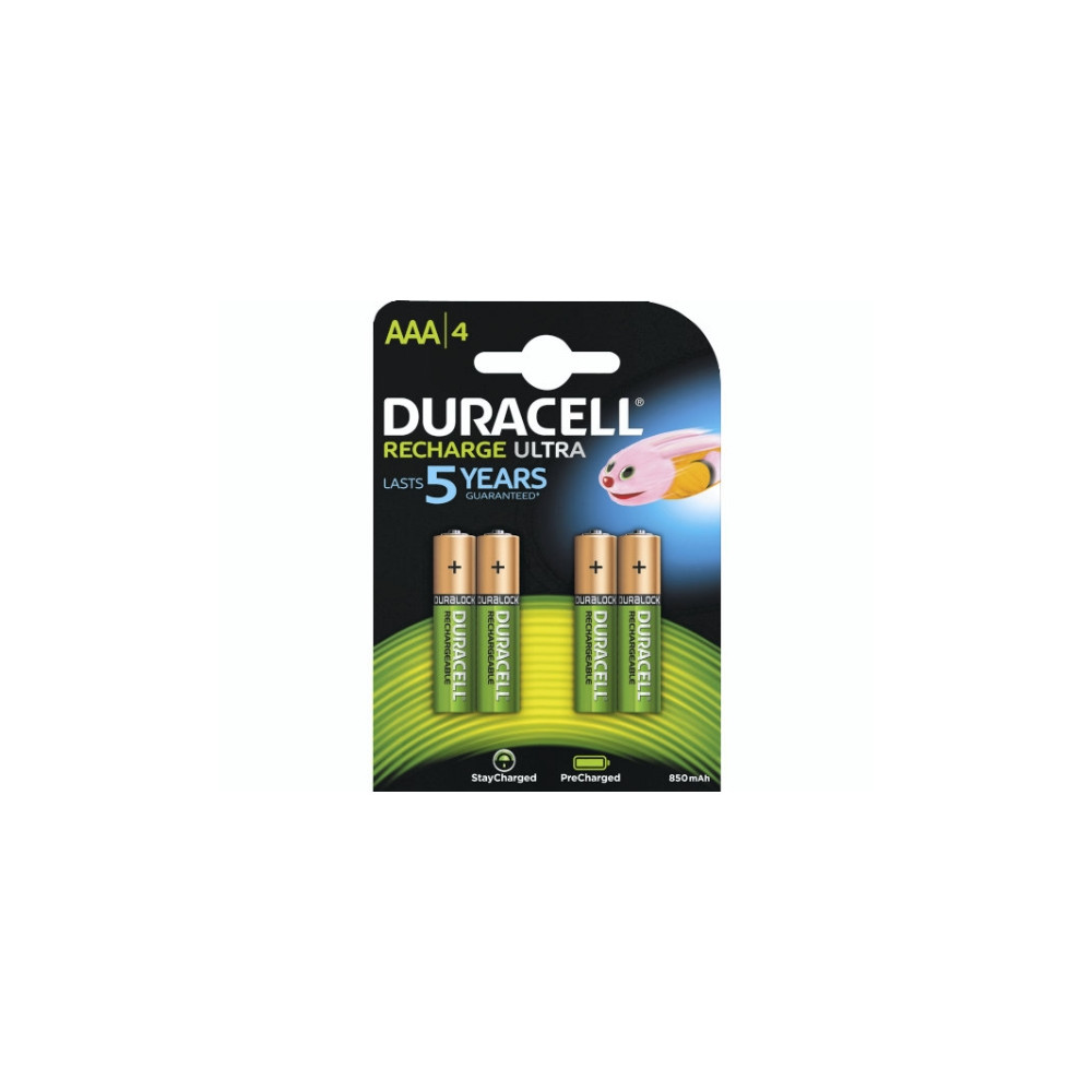 Produktbild för Duracell StayCharged batteri - 4 x AAA - NiMH