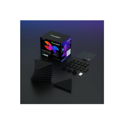 Nanoleaf Nanoleaf Shapes Expansion pack - trådlös belysningsuppsättning - LED x 10 - 0.54 W - totalt: 5.4 W - RGBW-lampa - 1200-6500 K - minitriangel
