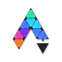 Produktbild för Nanoleaf Shapes Expansion pack - trådlös belysningsuppsättning - LED x 10 - 0.54 W - totalt: 5.4 W - RGBW-lampa - 1200-6500 K - minitriangel