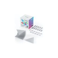 Produktbild för Nanoleaf Shapes Expansion pack - trådlös belysningsuppsättning - LED x 10 - 0.54 W - totalt: 5.4 W - RGBW-lampa - 1200-6500 K - minitriangel