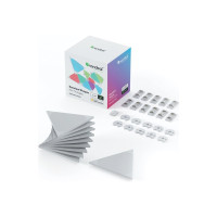 Produktbild för Nanoleaf Shapes Expansion pack - trådlös belysningsuppsättning - LED x 10 - 0.54 W - totalt: 5.4 W - RGBW-lampa - 1200-6500 K - minitriangel