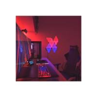 Produktbild för Nanoleaf Shapes Expansion pack - trådlös belysningsuppsättning - LED x 10 - 0.54 W - totalt: 5.4 W - RGBW-lampa - 1200-6500 K - minitriangel