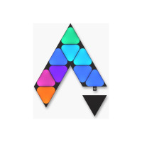 Produktbild för Nanoleaf Shapes Expansion pack - trådlös belysningsuppsättning - LED x 10 - 0.54 W - totalt: 5.4 W - RGBW-lampa - 1200-6500 K - minitriangel