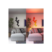 Produktbild för Nanoleaf Shapes Expansion pack - trådlös belysningsuppsättning - LED x 10 - 0.54 W - totalt: 5.4 W - RGBW-lampa - 1200-6500 K - minitriangel