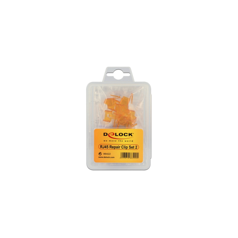 Produktbild för Delock Repair Clip Set 2 - reparationsklämma för nätverkskontakt