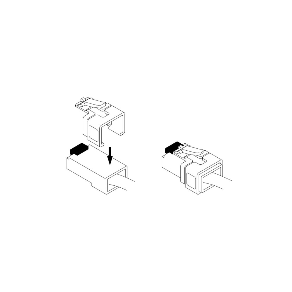 Produktbild för Delock Repair Clip Set 2 - reparationsklämma för nätverkskontakt