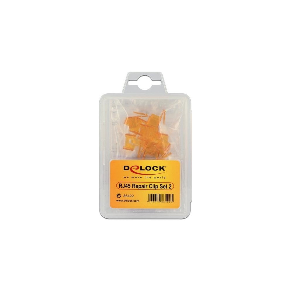 Produktbild för Delock Repair Clip Set 2 - reparationsklämma för nätverkskontakt